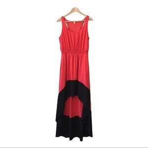 Studio Y High Low Maxi Dress Sleeveless Pink